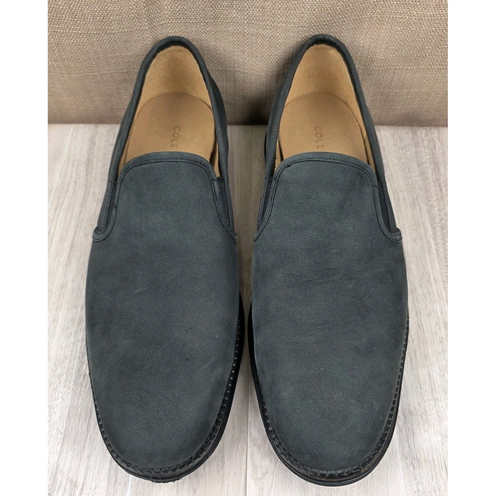 Cole Haan Original LunarGrand Black Nubuck Suede Slip On Loafers Shoes Mens 9M